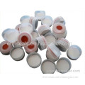 White Ptfe/red Silicone Septa, Natural Snap-top Polypropylene Cap 